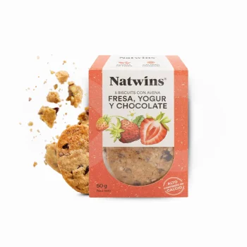NATWINS® Cookies Strawberry Yogurt Chocolate 5 un.