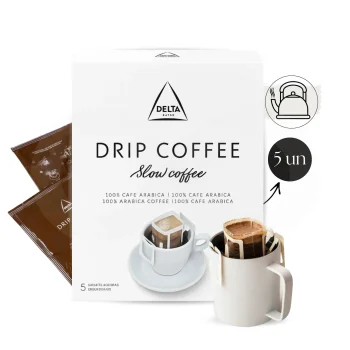 DELTA CAFÉS® Ground Coffee Drip 100% Arabica 5 X 9g