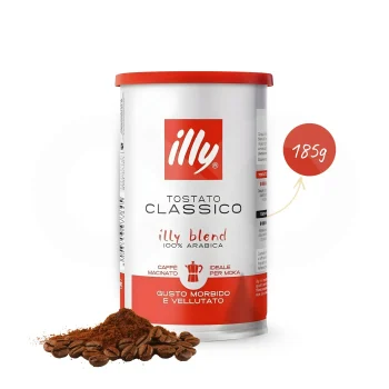 ILLY® Ground Coffee Classico Moka 185g