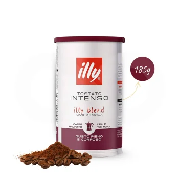 ILLY® Ground Coffee Intenso Moka 185g