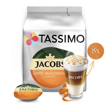 JACOBS® Tassimo Capsules Latte Macchiato Caramel 8 un.