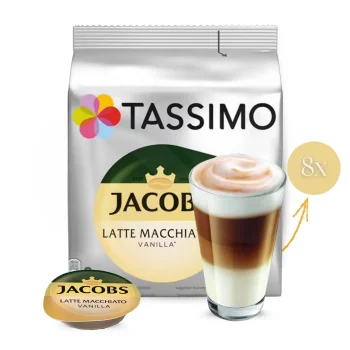 JACOBS® Tassimo Capsules Latte Macchiato Vanilla 8 un.