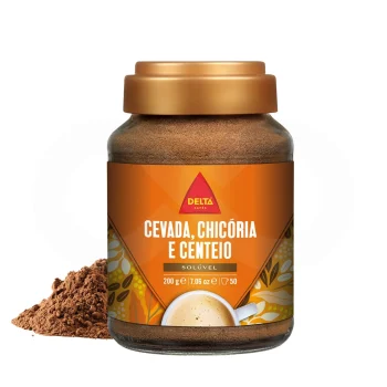 DELTA CAFÉS® Instant Coffee Cevada, Chicória E Centeio 200g