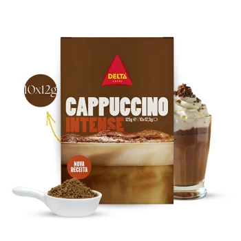 DELTA CAFÉS® InstantCoffee Soluble Cappuccino Intense 10X14g