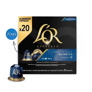 L´OR® Nespresso Capsules Ristretto Decaf 20 un.
