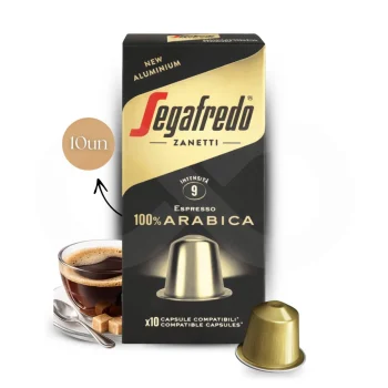 SEGAFREDO® Nespresso Capsules Supremo Arabica 10 un.