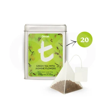 DILMAH® Tea Green With Jasmine Flowers 20 un.