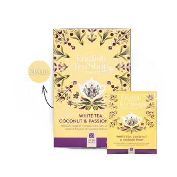 ENGLISH TEA SHOP® Tea White Coconut & Passion Fruit 20 un.