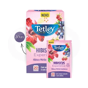 TETLEY® Tea Hibiscus Blueberry Raspberry 20 un.