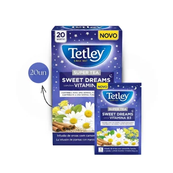 TETLEY® Tea Sweet Dreams Vitamine B3 20 un.