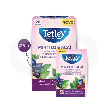 TETLEY® Tea Blueberry And Acai 20 un.