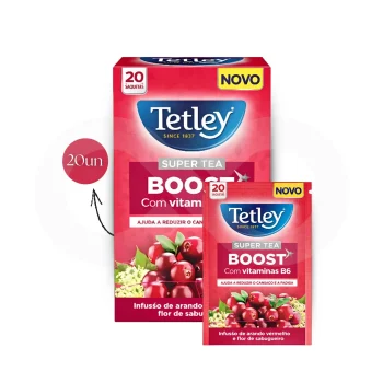 TETLEY® Tea Boost Vitamine B6 20 un.