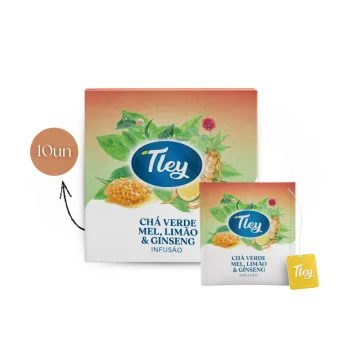 TLEY® Tea Green, Honey, Lemon And Ginseng 10 un.