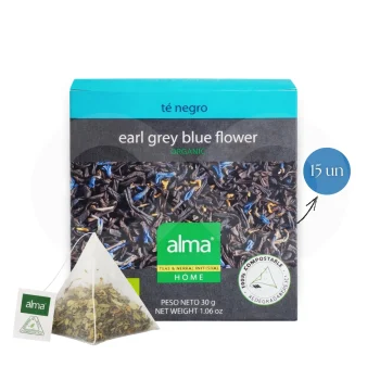 ALMA® Tea Earl Grey Blue Flower 15 un.