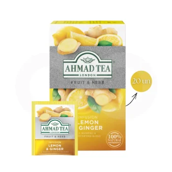 AHMAD TEA® Tea Lemon & Ginger 20 un.