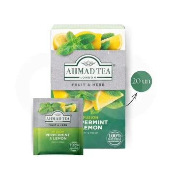 AHMAD TEA® Tea Peppermint & Lemon 20 un.