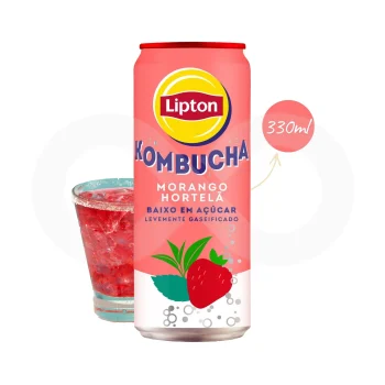 LIPTON® Kombucha Strawberry and Mint 330 ml