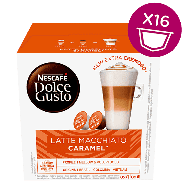 Capsule Dolce Gusto Latte Macchiato Caramel - Nescafe x16
